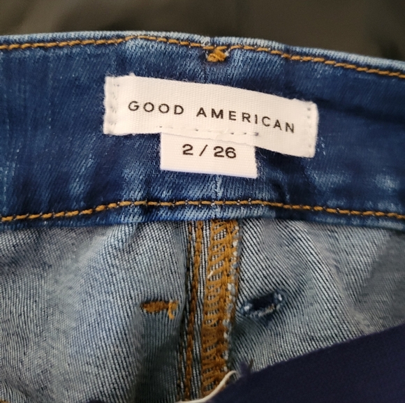 NWOT Good American Jeans Maternity Good Flare Trouser Hem - Picture 10 of 11